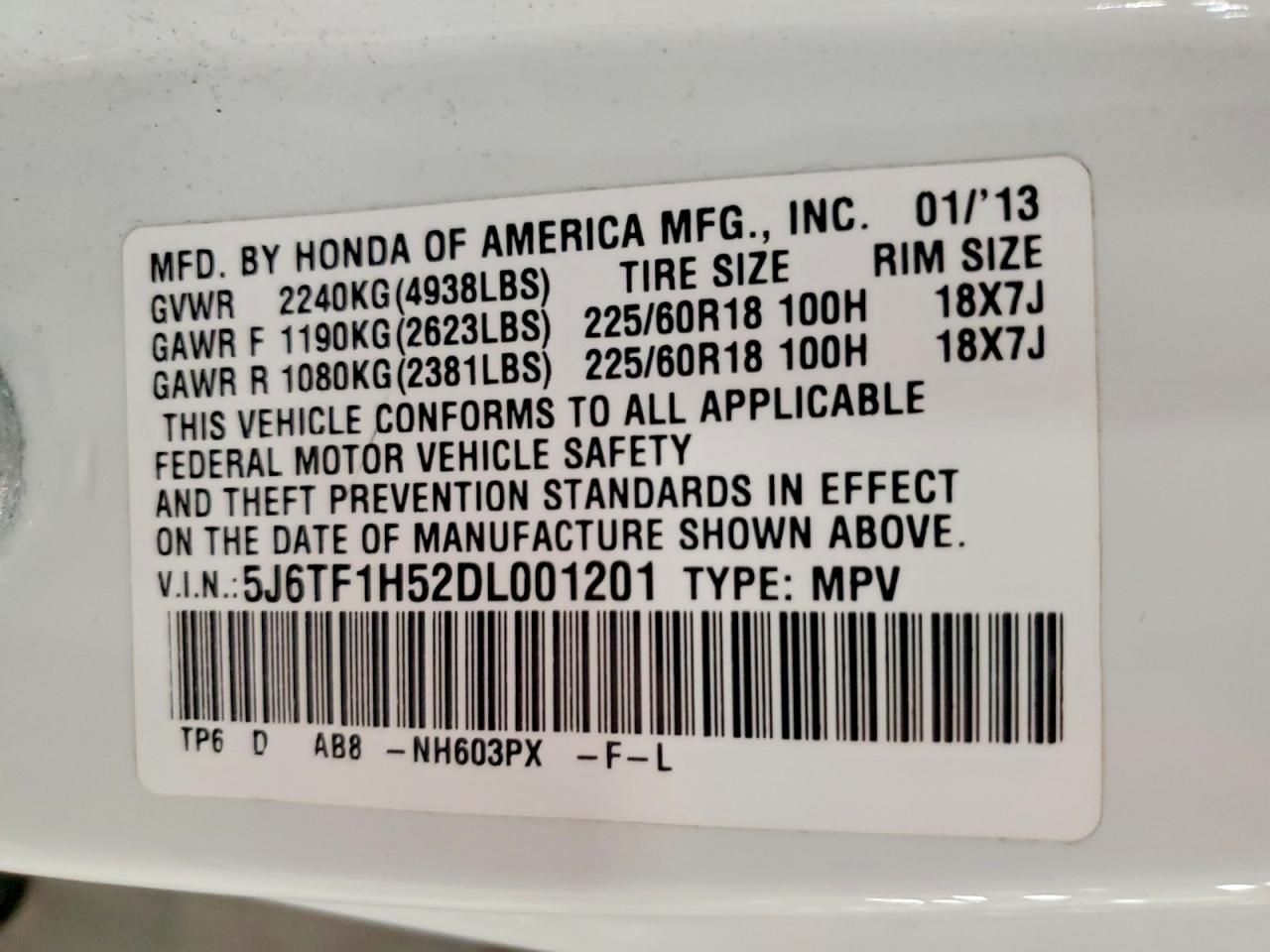 Honda Crosstour Exl