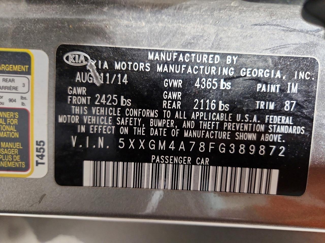 Kia Optima Lx