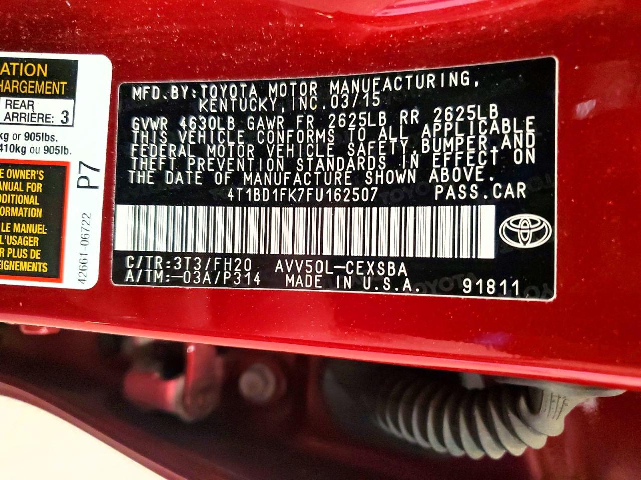 Toyota Camry Se