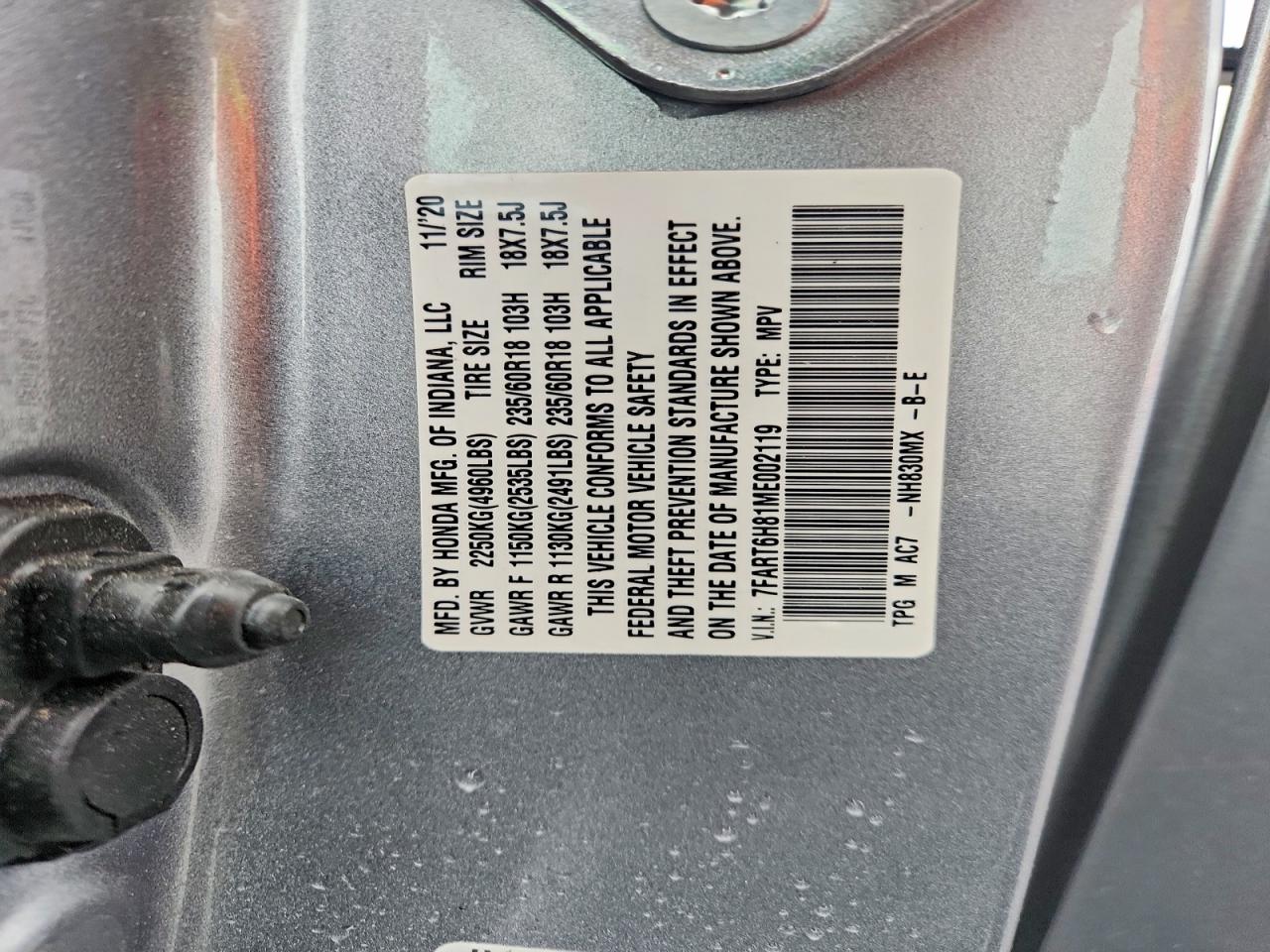 Honda Crv Exl