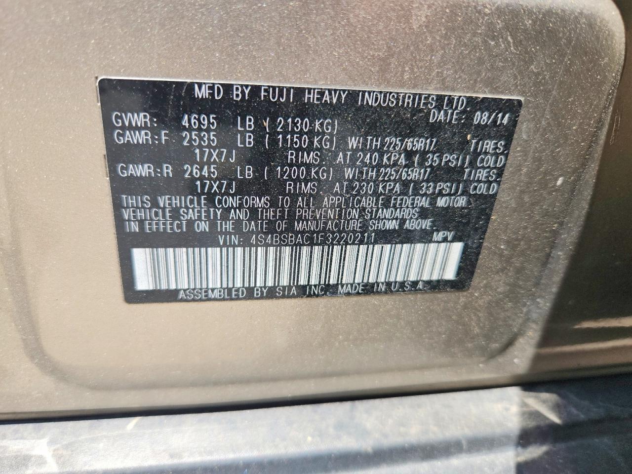 Subaru Outback 2.5i