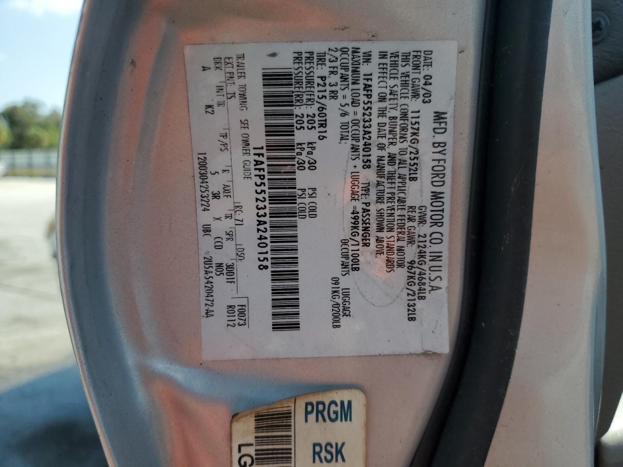 Ford Taurus Ses