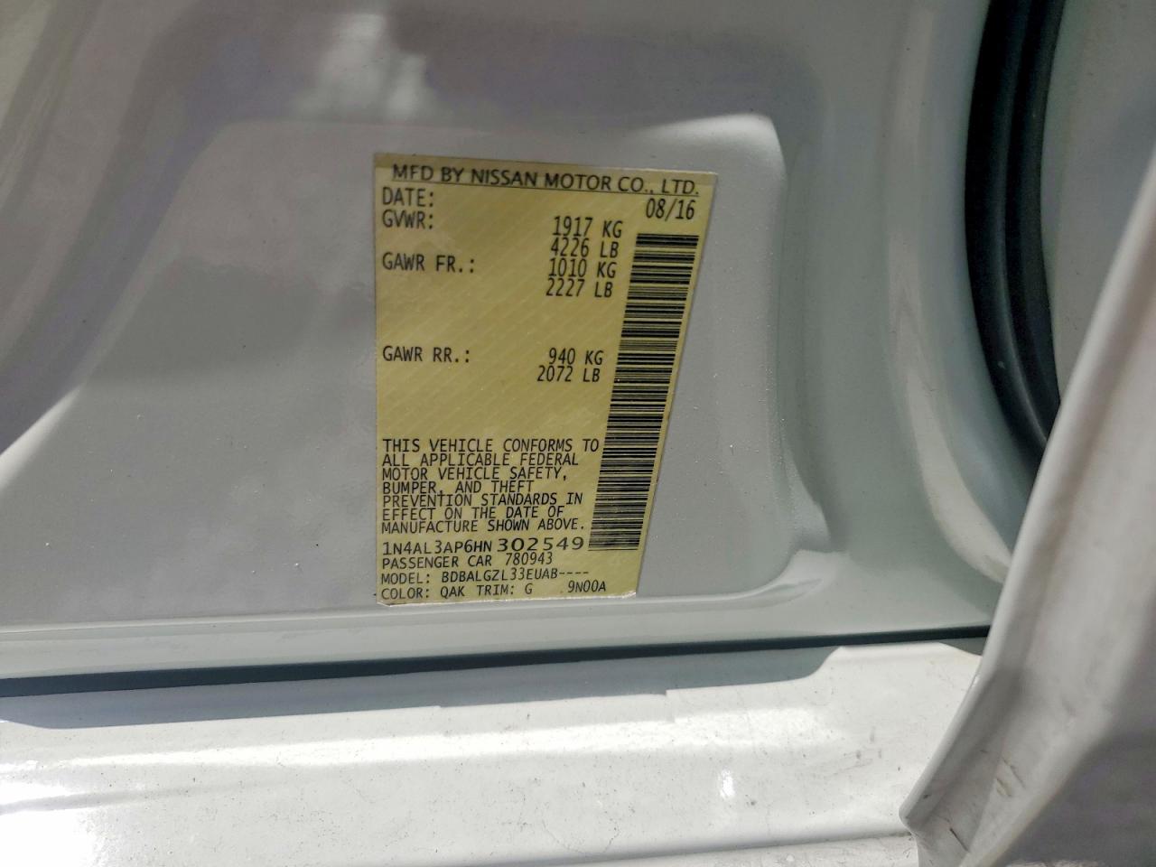 Nissan Altima 2.5 S