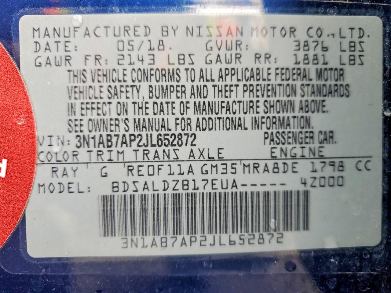 Nissan Sentra Sv