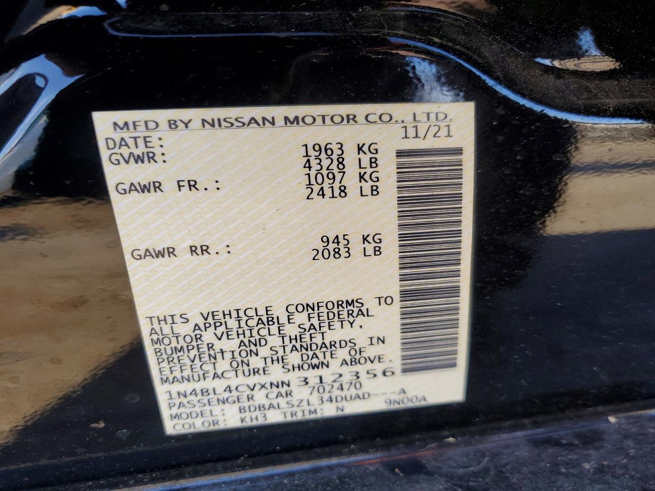 Nissan Altima Sr