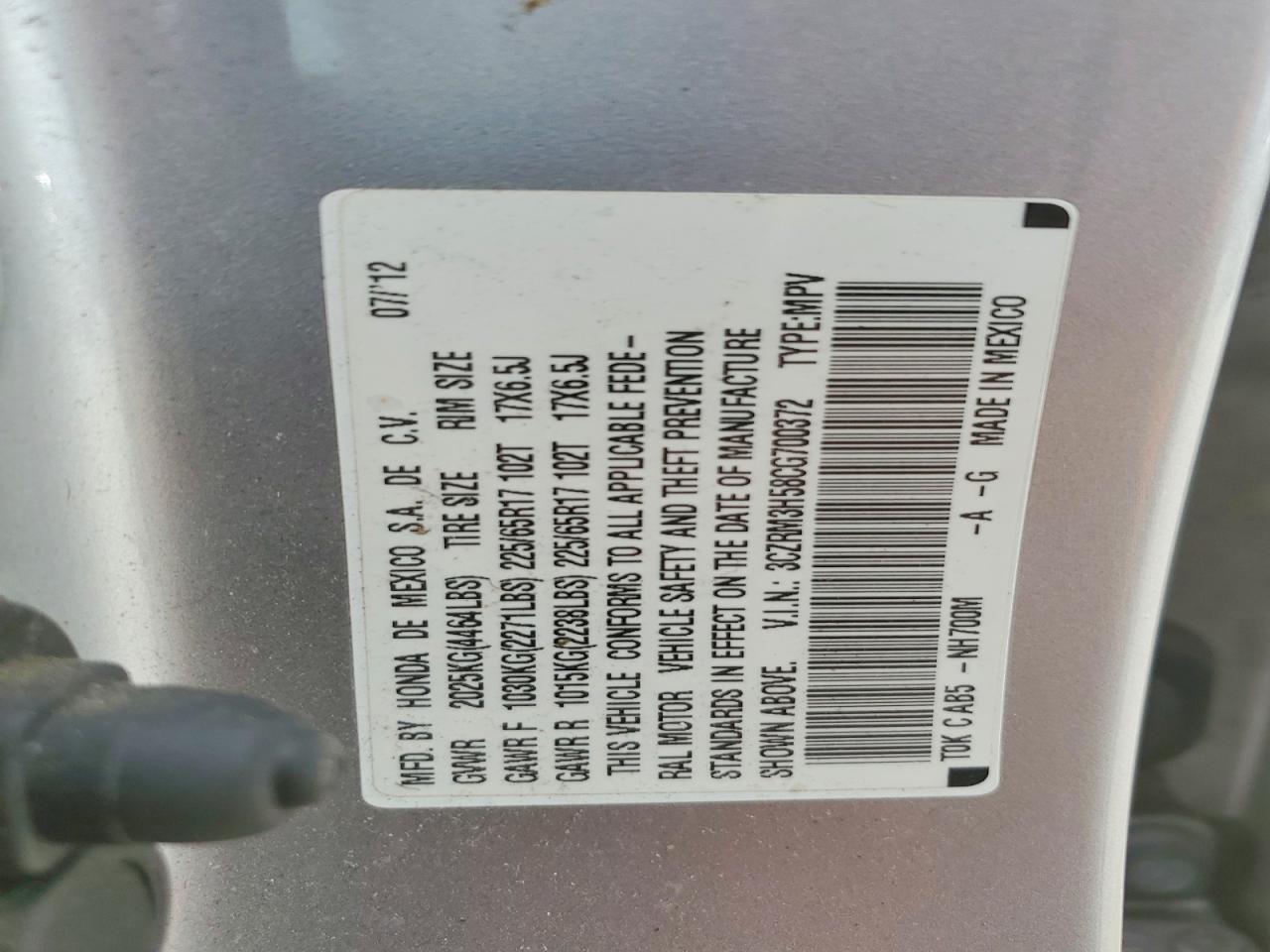 Honda Crv Ex