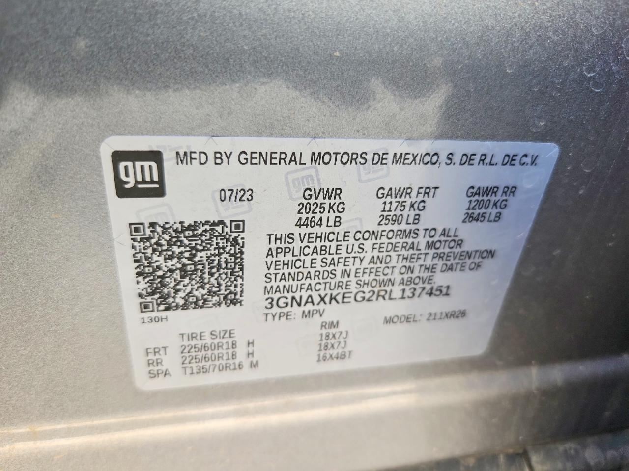 Chevrolet Equinox Lt