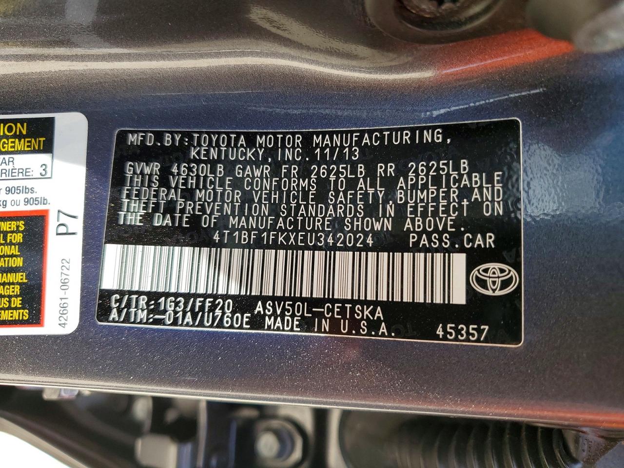 Toyota Camry Se