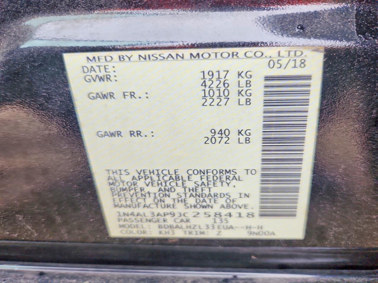Nissan Altima 2.5 Sr