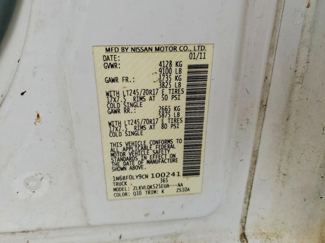Nissan Nv 2500
