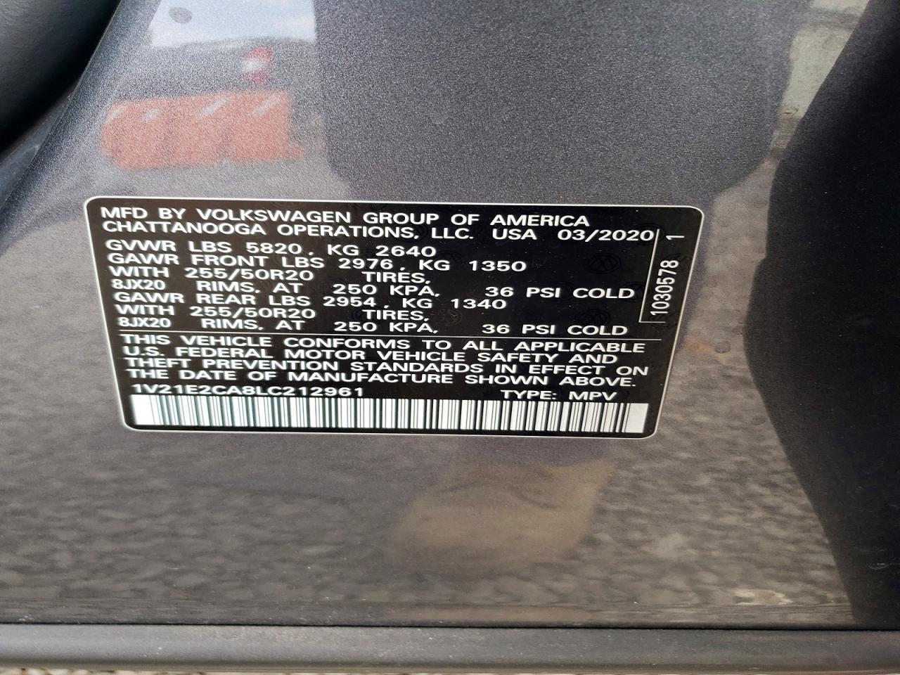 Volkswagen Atlas Se