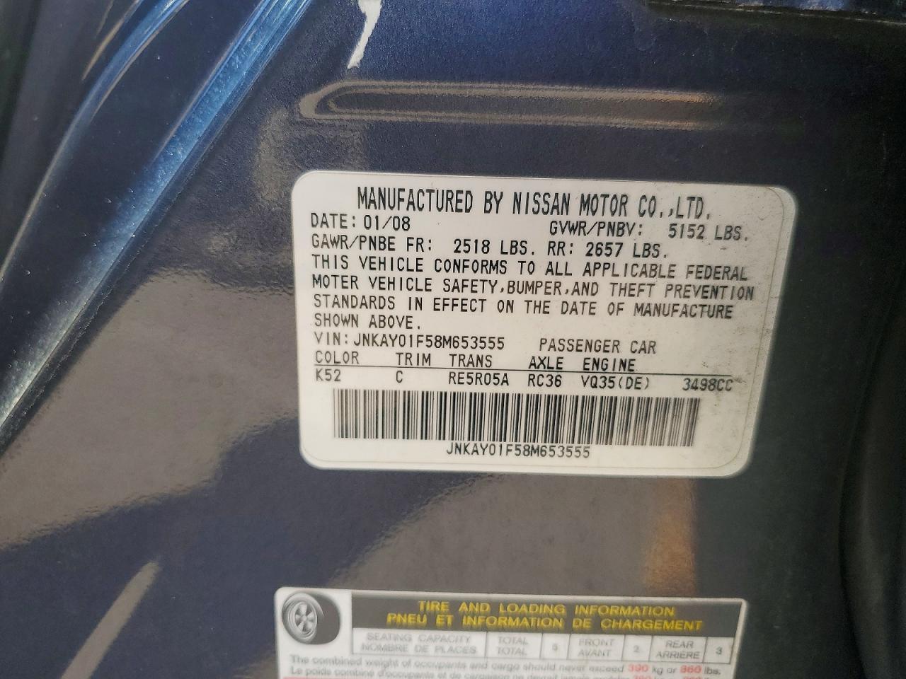 INFINITI M35 X X