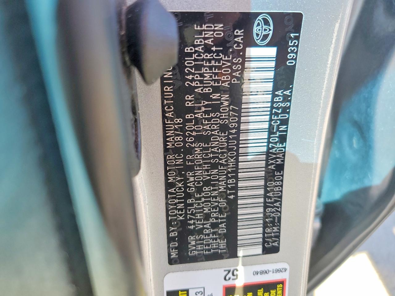 Toyota Camry Se