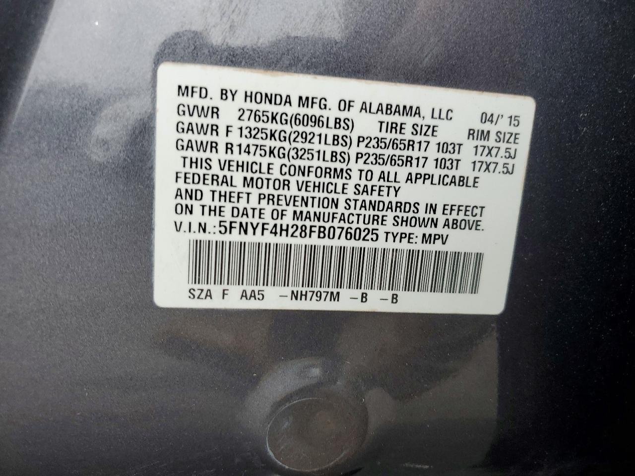 Honda Pilot Lx