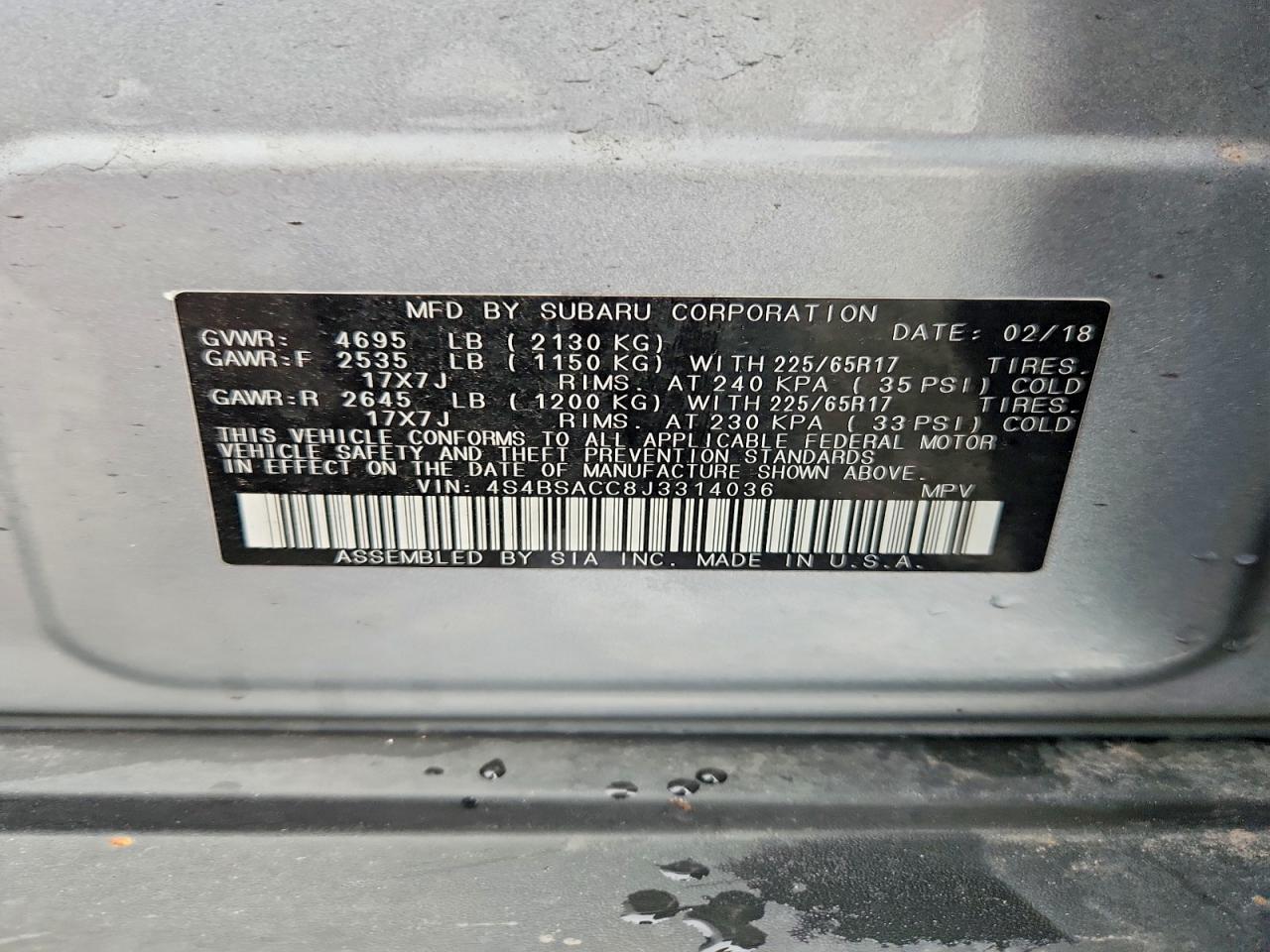 Subaru Legacy 2.5i Premium
