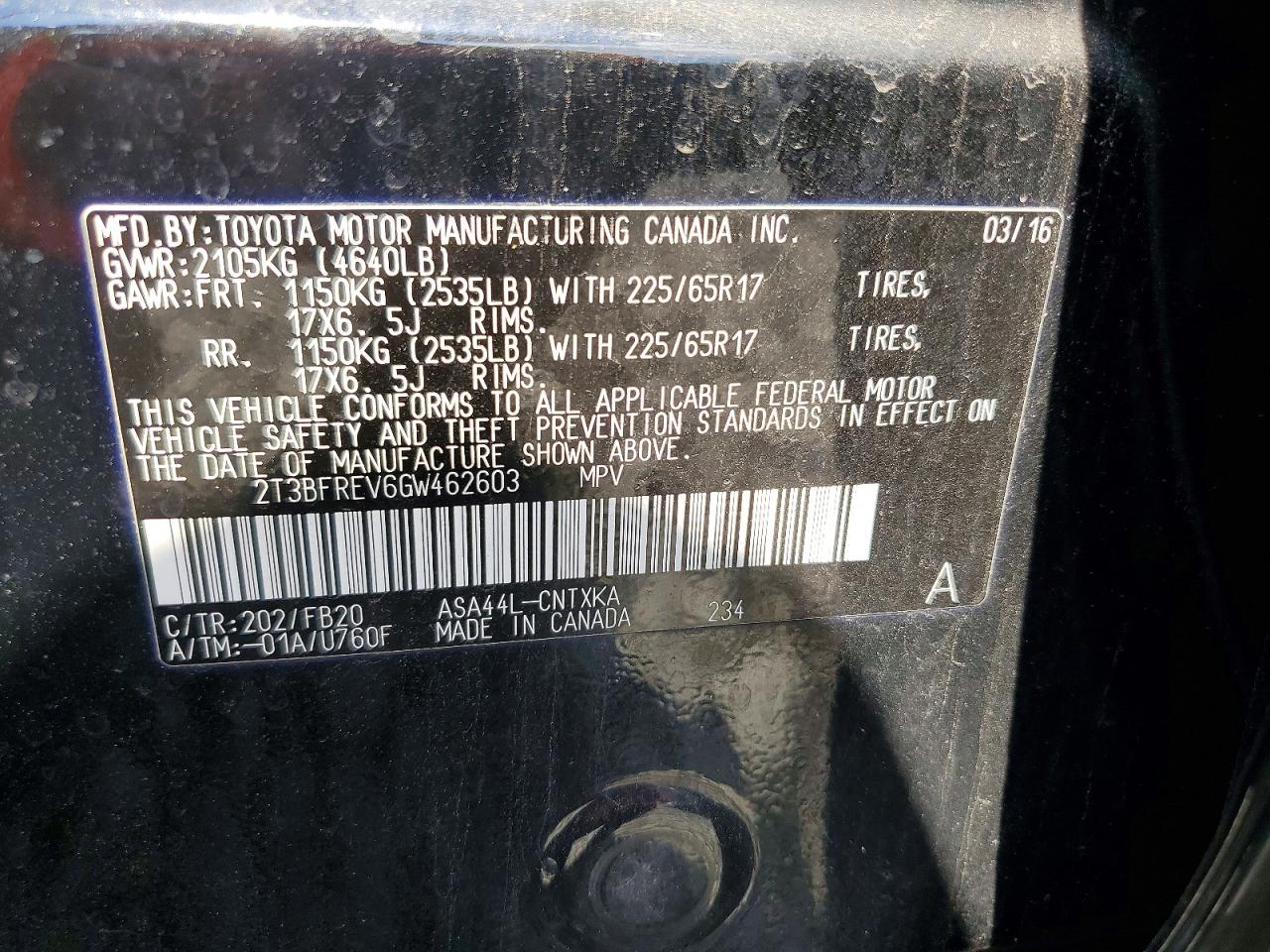 Toyota RAV4 Le