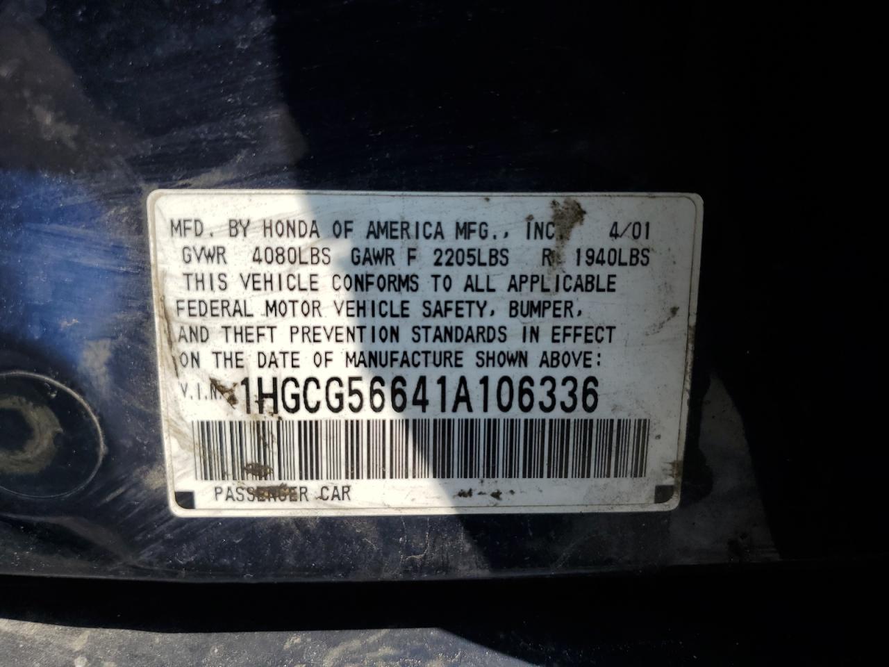 Honda Accord Ex