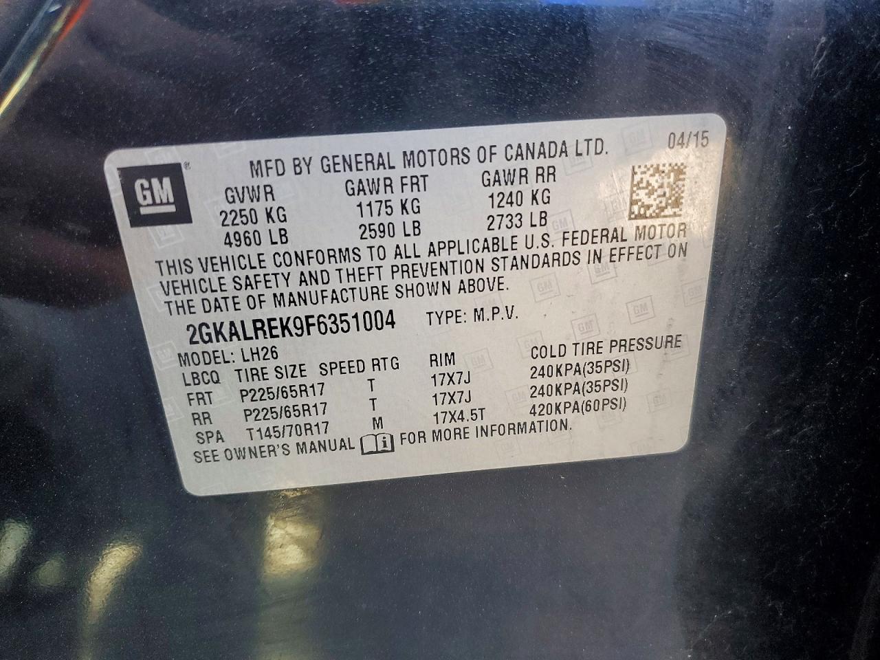 GMC Terrain Sle