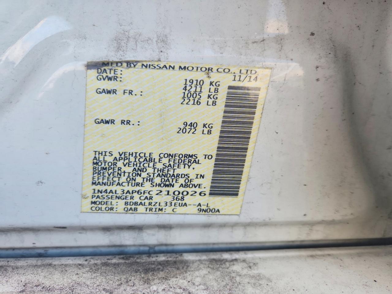 Nissan Altima 2.5 Sl