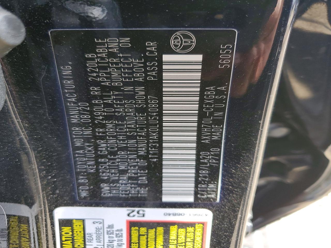 Toyota Camry Xle