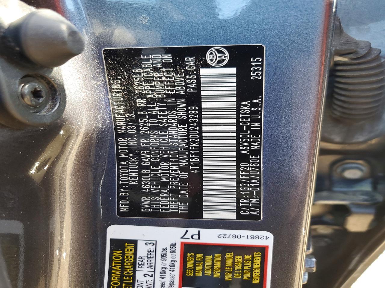 Toyota Camry Se