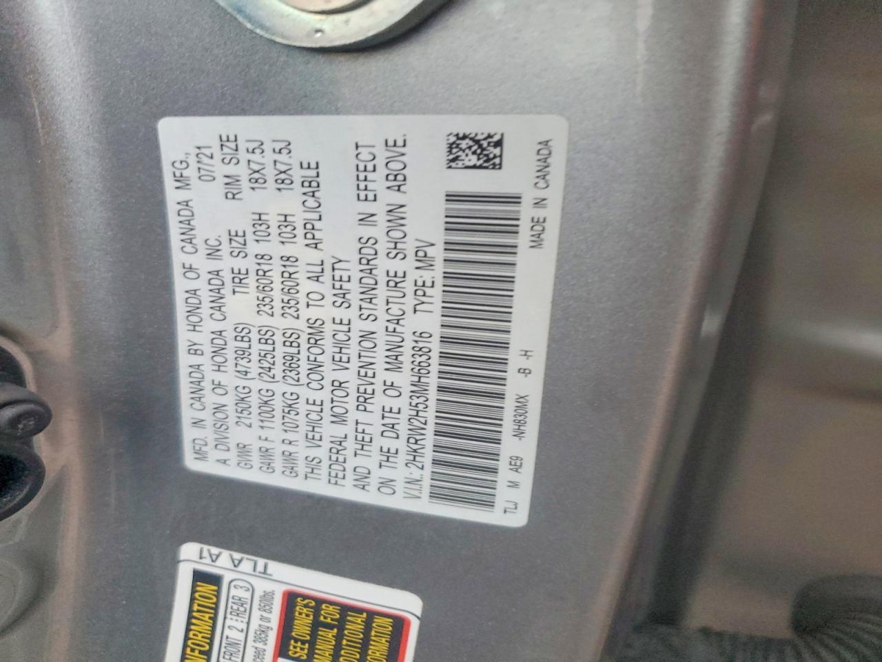 Honda Crv Ex