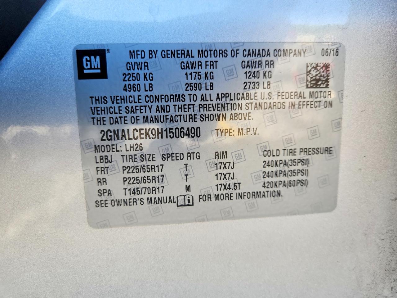 Chevrolet Equinox Lt