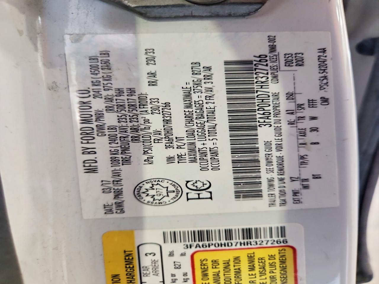 Ford Fusion Se