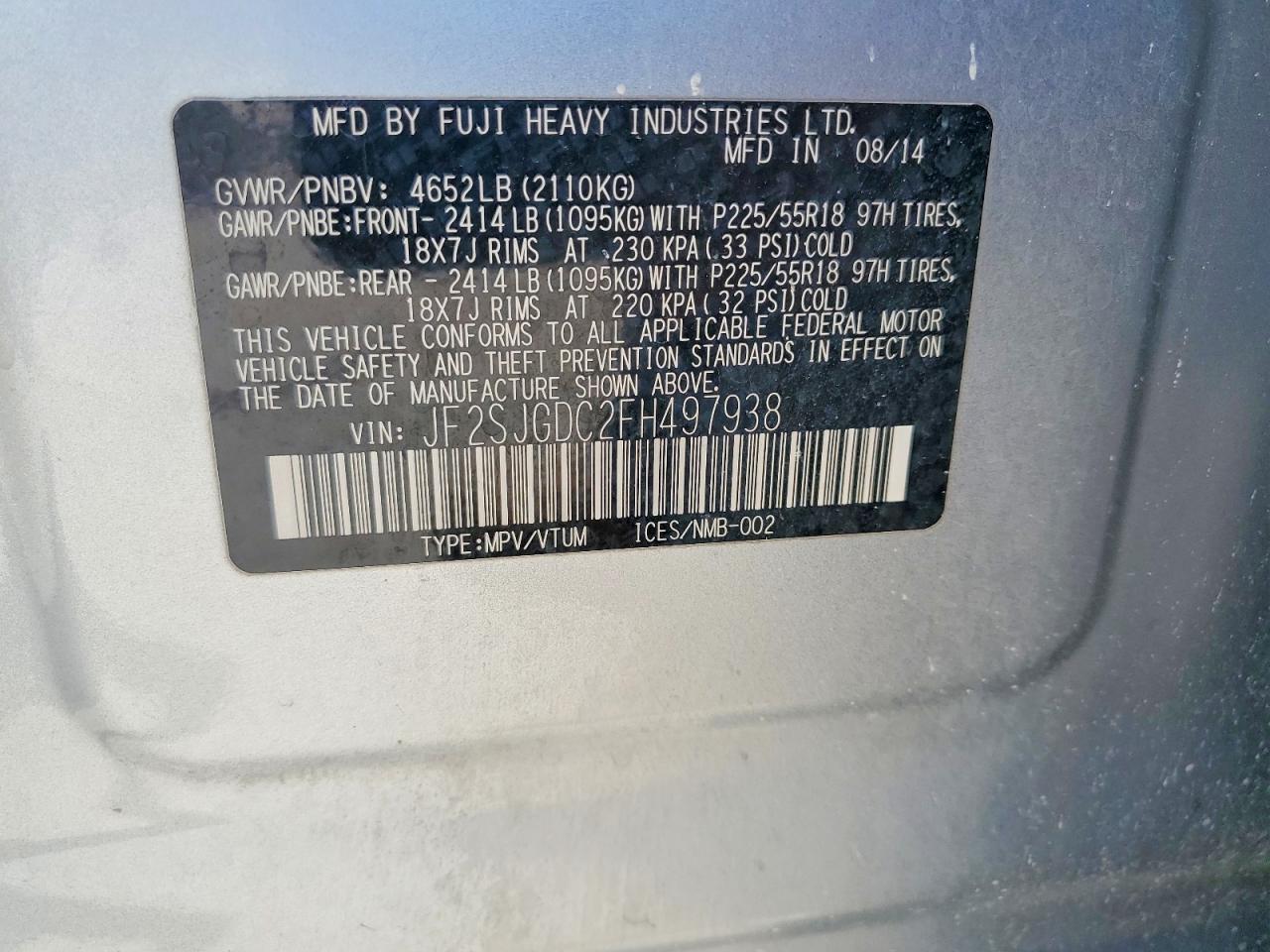 Subaru Forester 2.0xt Premium