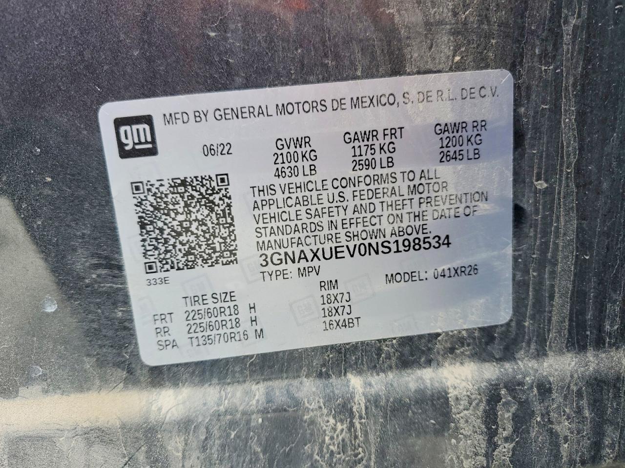 Chevrolet Equinox Lt
