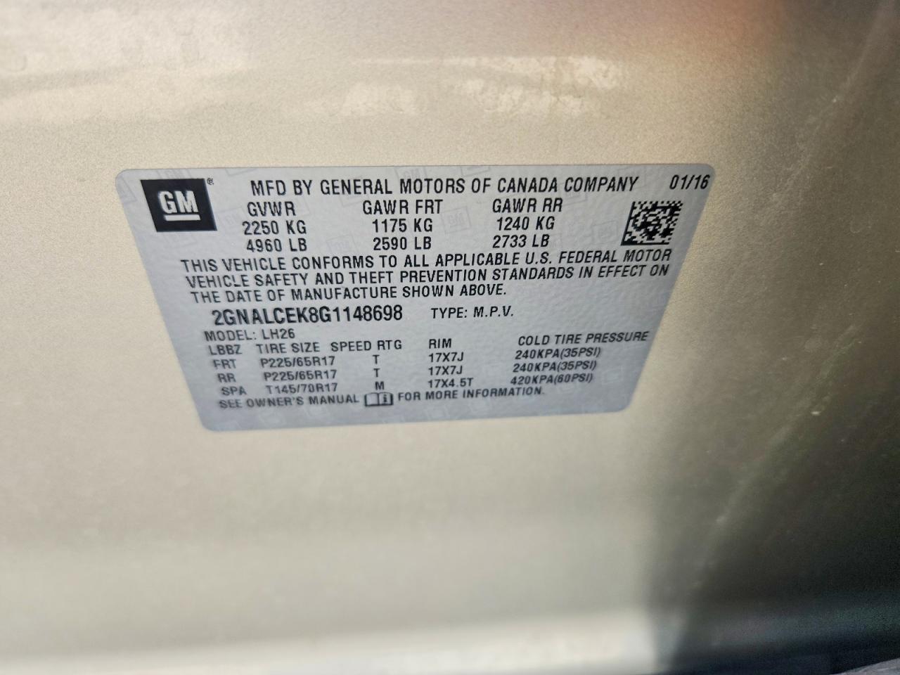 Chevrolet Equinox Lt