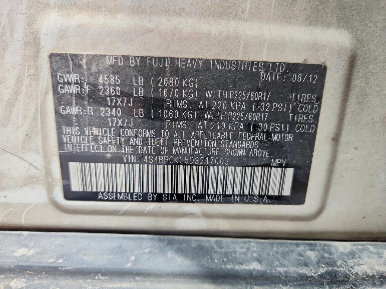 Subaru Outback 2.5i Limited