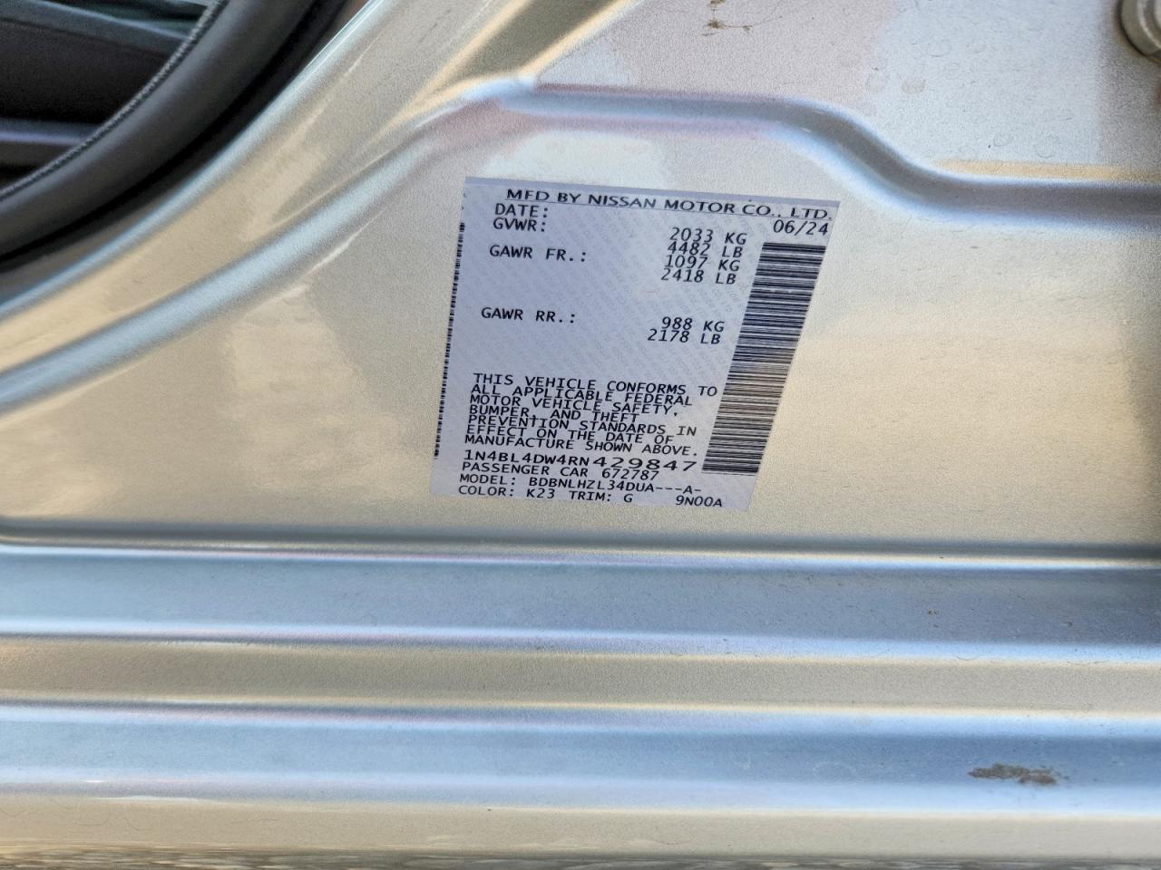 Nissan Altima Sv
