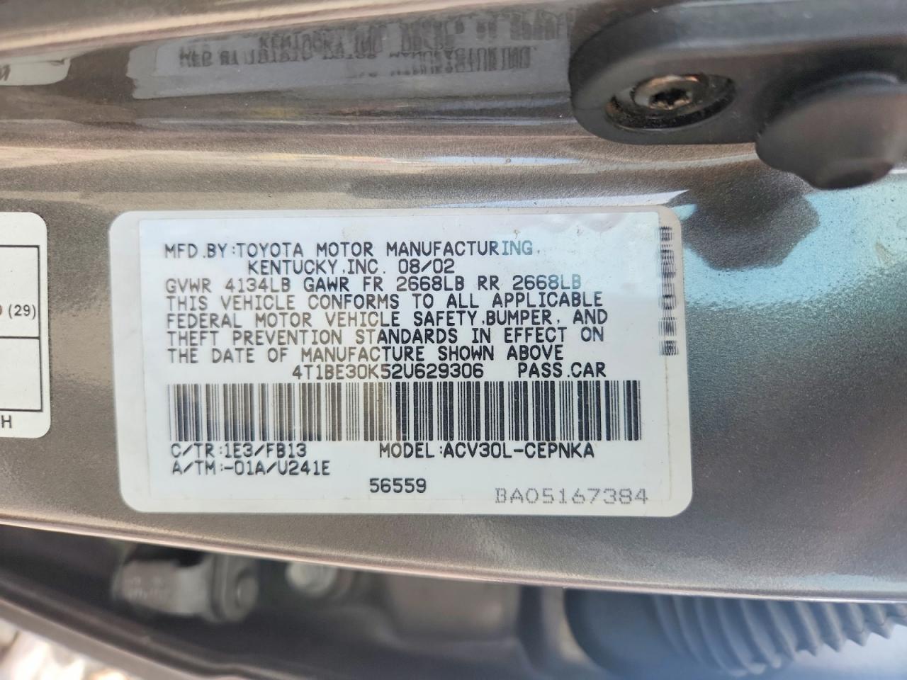 Toyota Camry Le