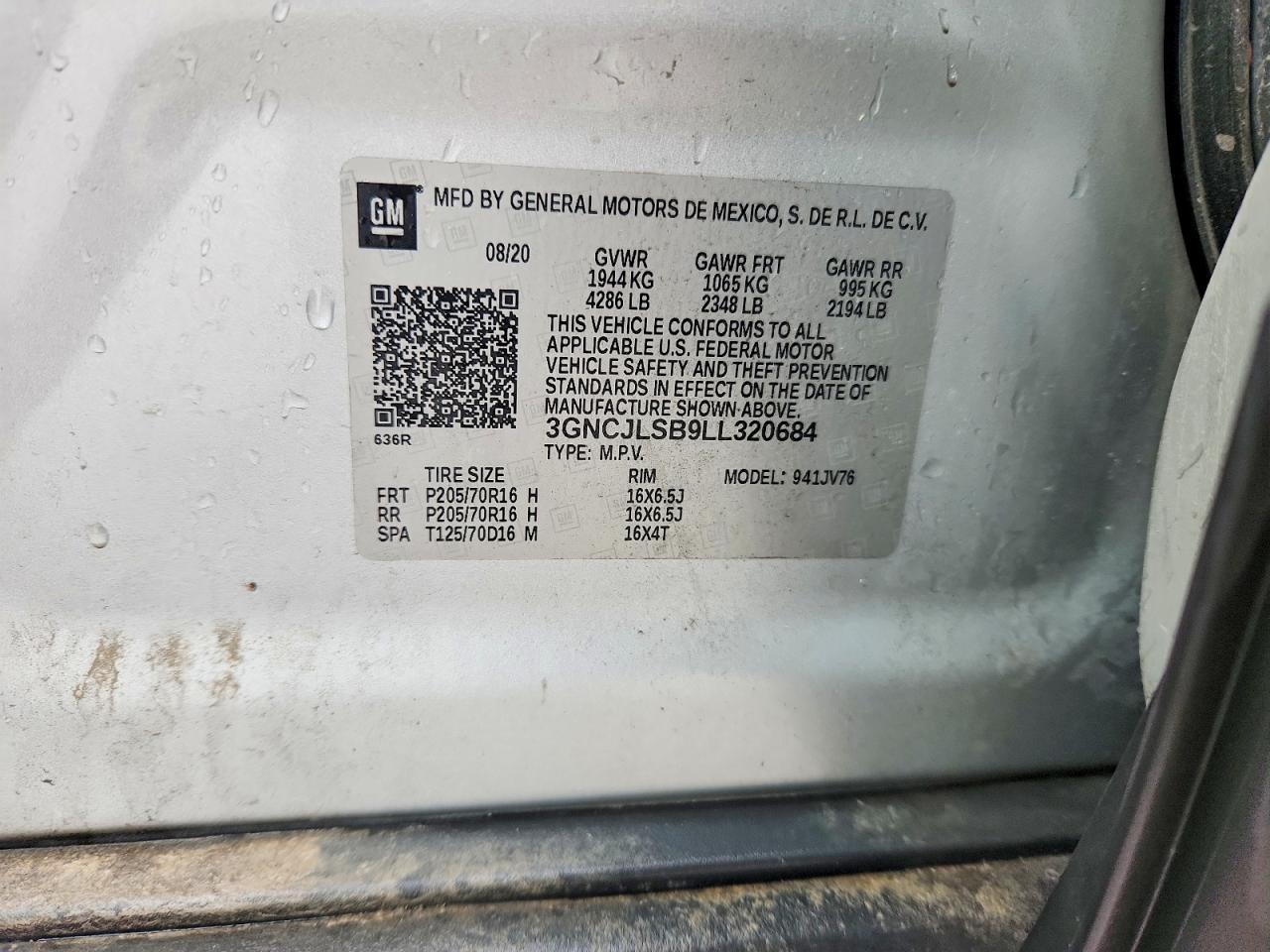 Chevrolet Trax 1lt