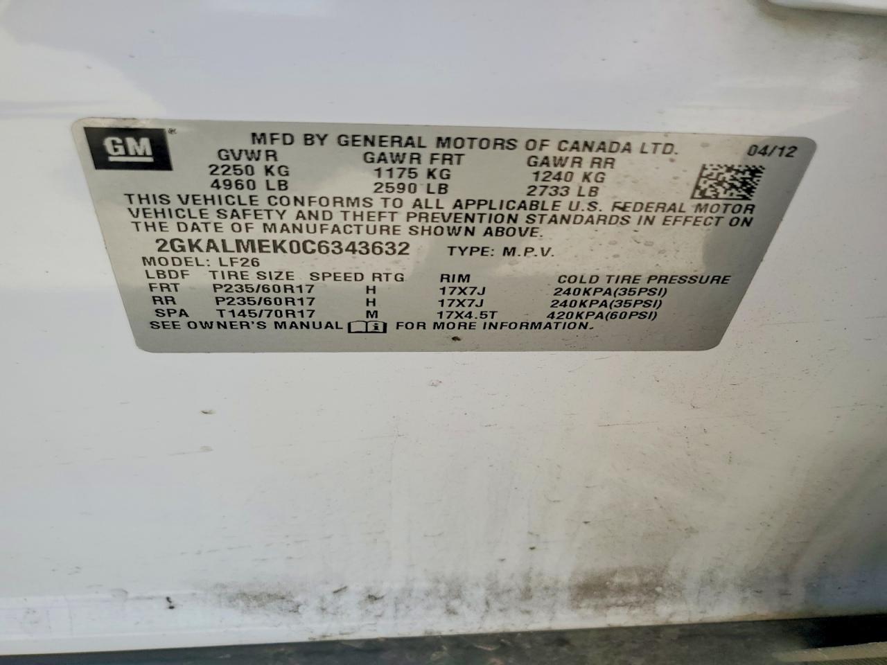 GMC Terrain Sle