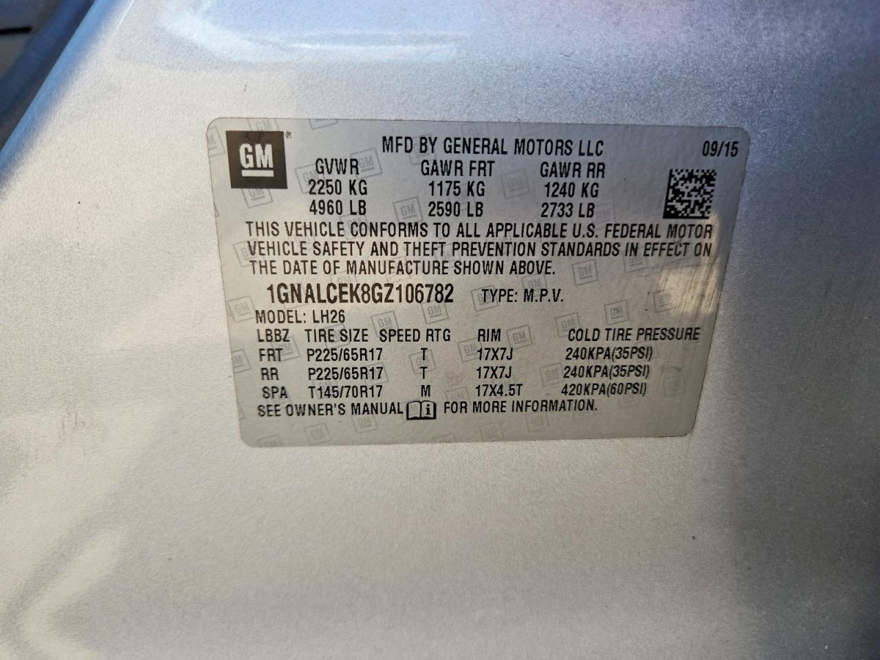 Chevrolet Equinox Lt
