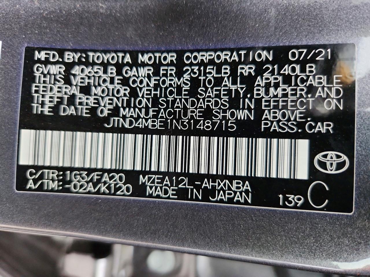 Toyota Corolla Se