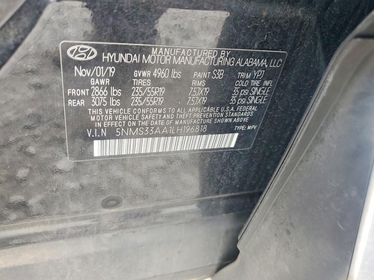 Hyundai SANTA FE Sel 2.0t