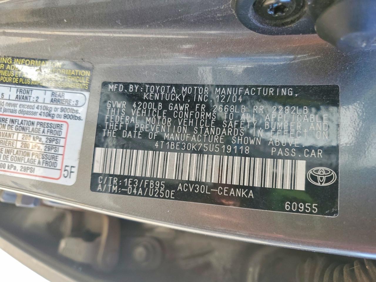 Toyota Camry Le