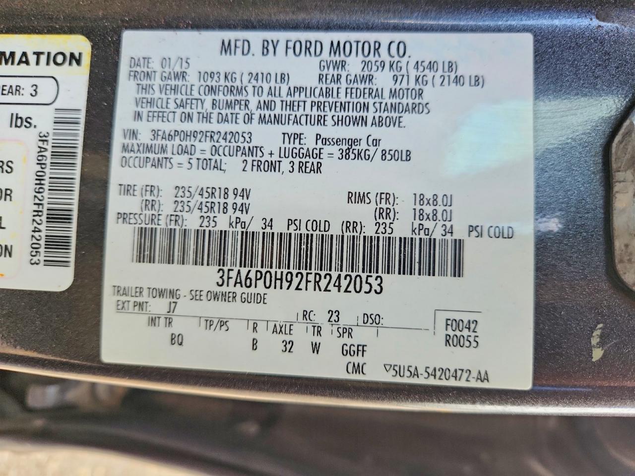 Ford Fusion Se
