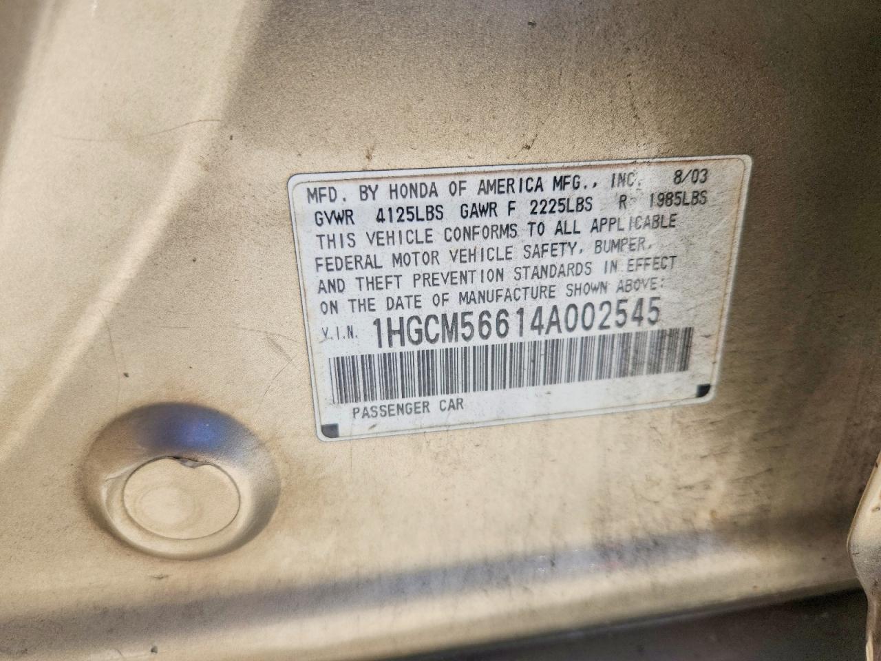 Honda Accord Ex
