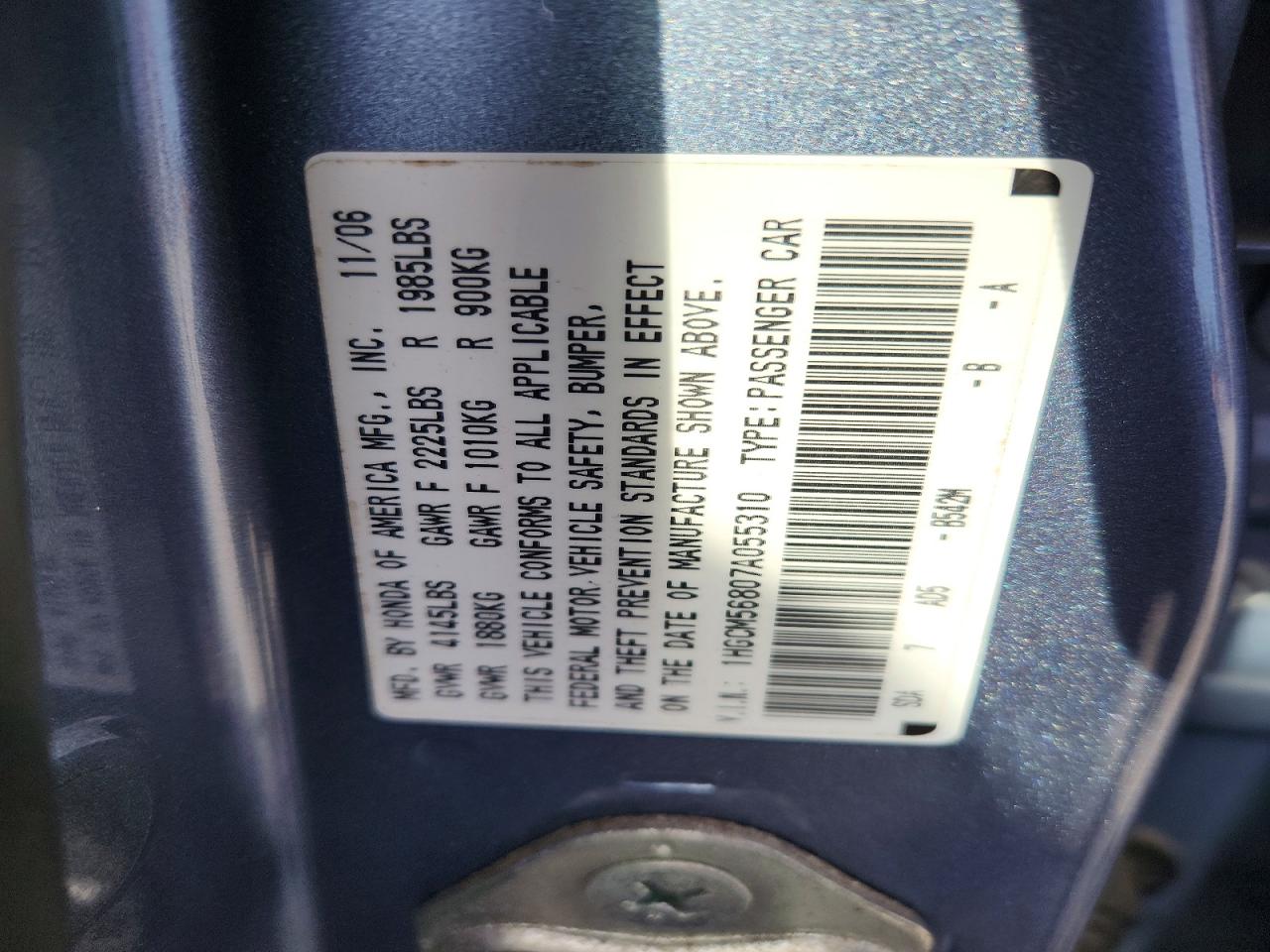 Honda Accord Ex