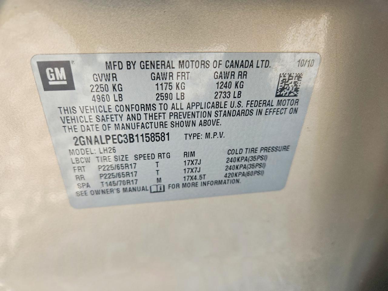 Chevrolet Equinox Lt
