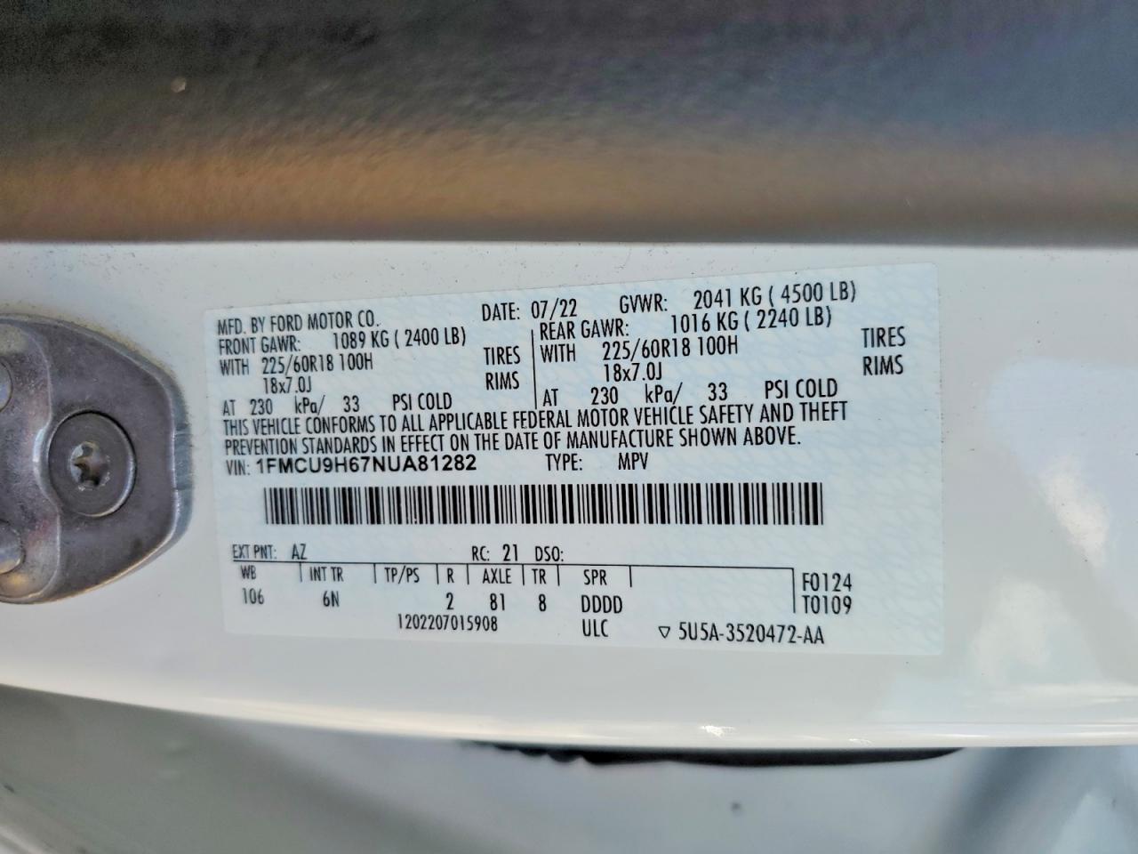 Ford Escape Sel