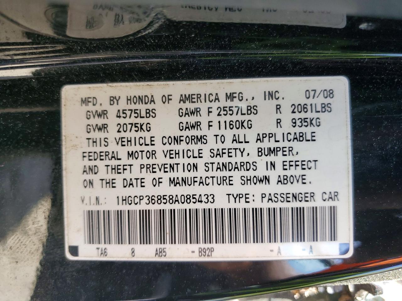 Honda Accord Exl