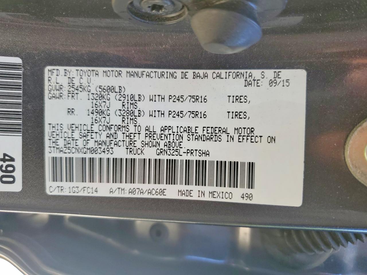 Toyota Tacoma Sr5 V6