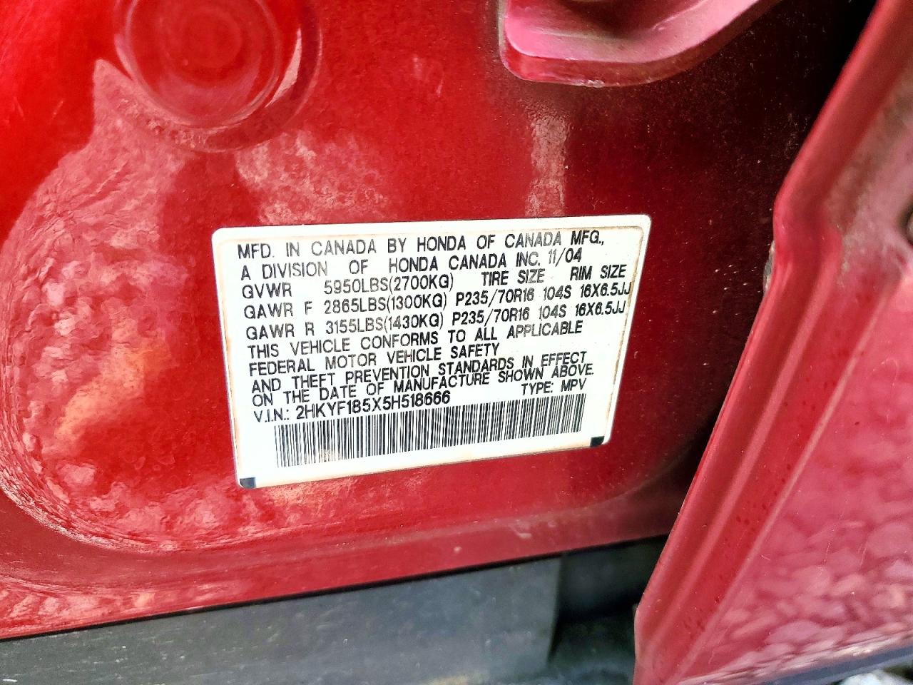 Honda Pilot Exl