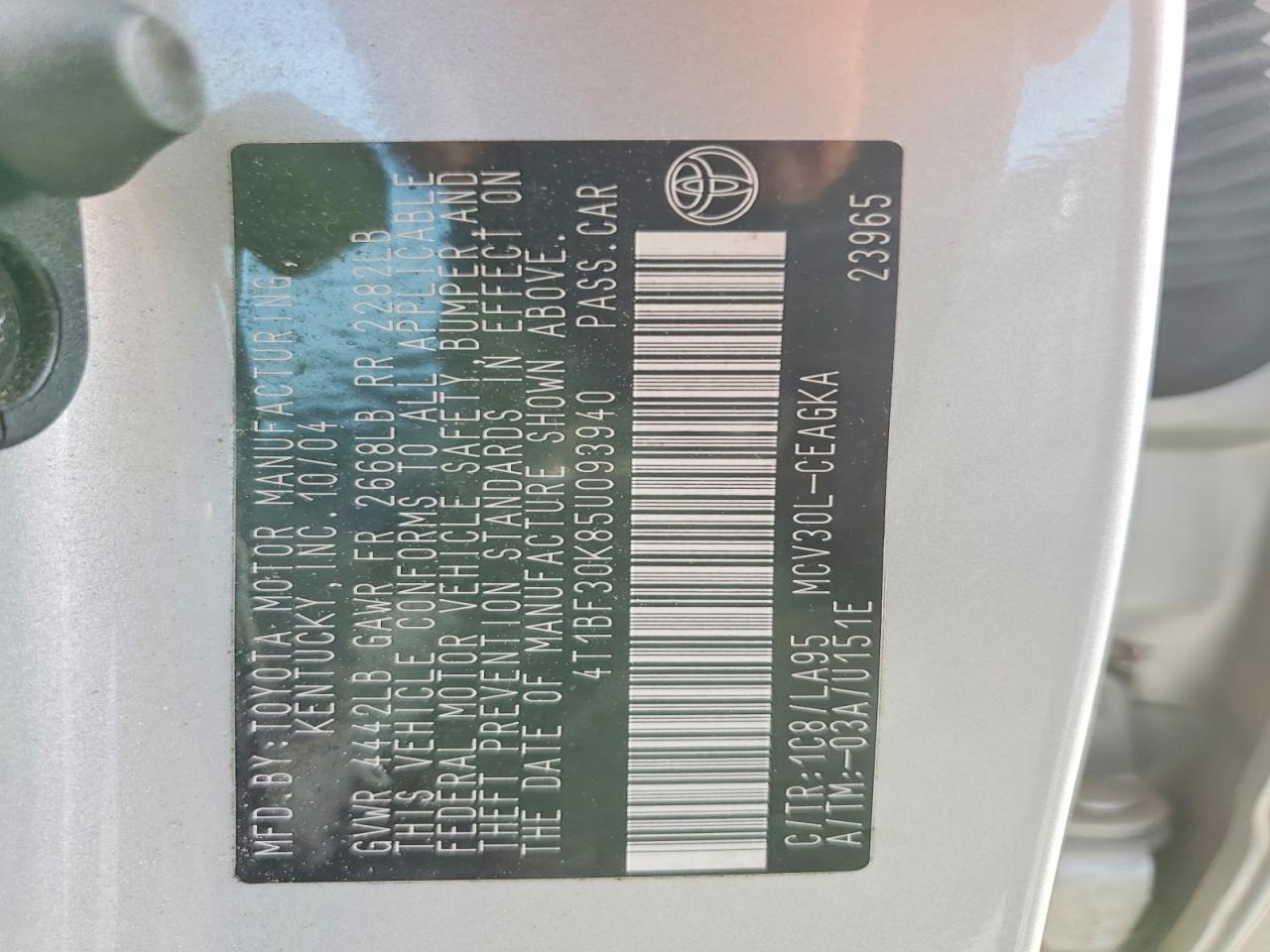 Toyota Camry Xle V6