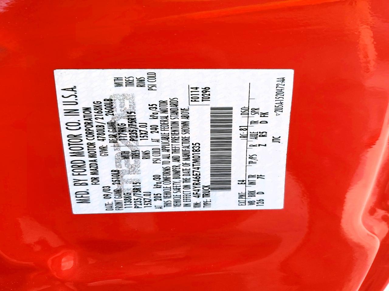 Mazda B Series Cab Plus